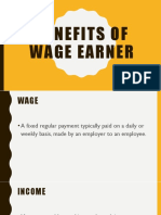 Benefits of Wage Earner
