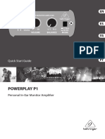 Behringer Powerplay p1 User Manual