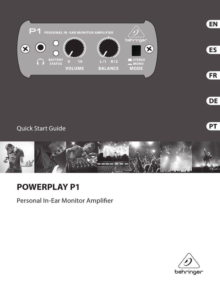 Behringer Powerplay p1 User Manual | PDF | Ac Power Plugs And Sockets ...