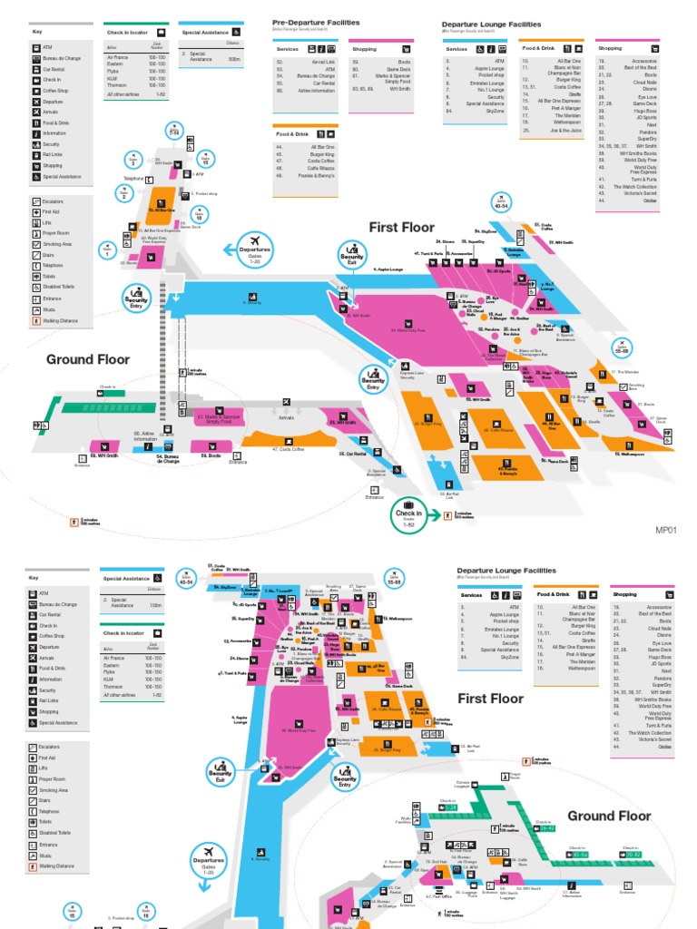 Airport Check-In and Amenities Guide | PDF | Aviation | Business