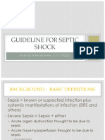 Guideline For Septic Shock: AHMAD RAMADHAN (17777022)