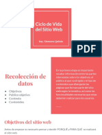 Ciclo de Vida Del Sitio Web