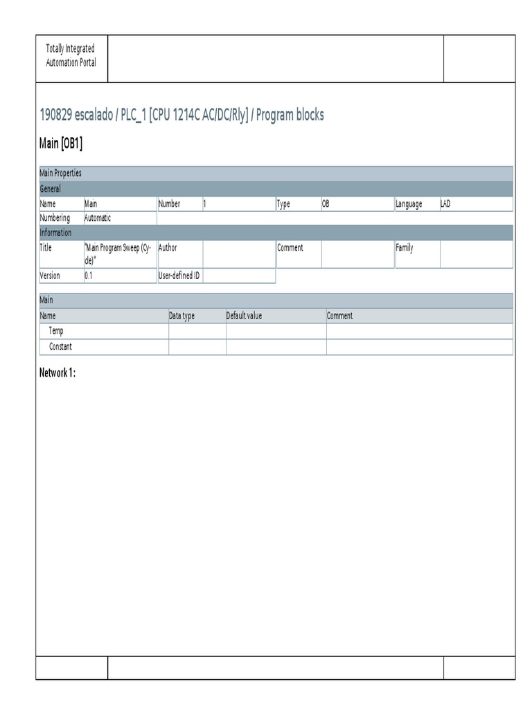 PLC Program Blocks Overview | PDF | Mathematical Structures ...
