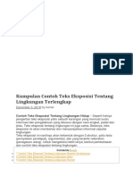 Kumpulan Contoh Teks Eksposisi Tentang Lingkungan Terlengkap