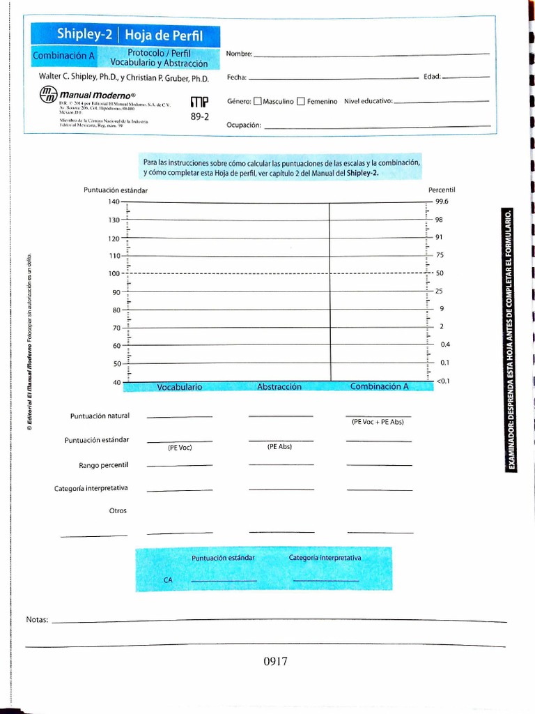 Shipley 2 Test Naturaleza Prueba gratuita de 30 días Scribd