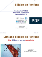 Lithiase Biliaire de L'enfant