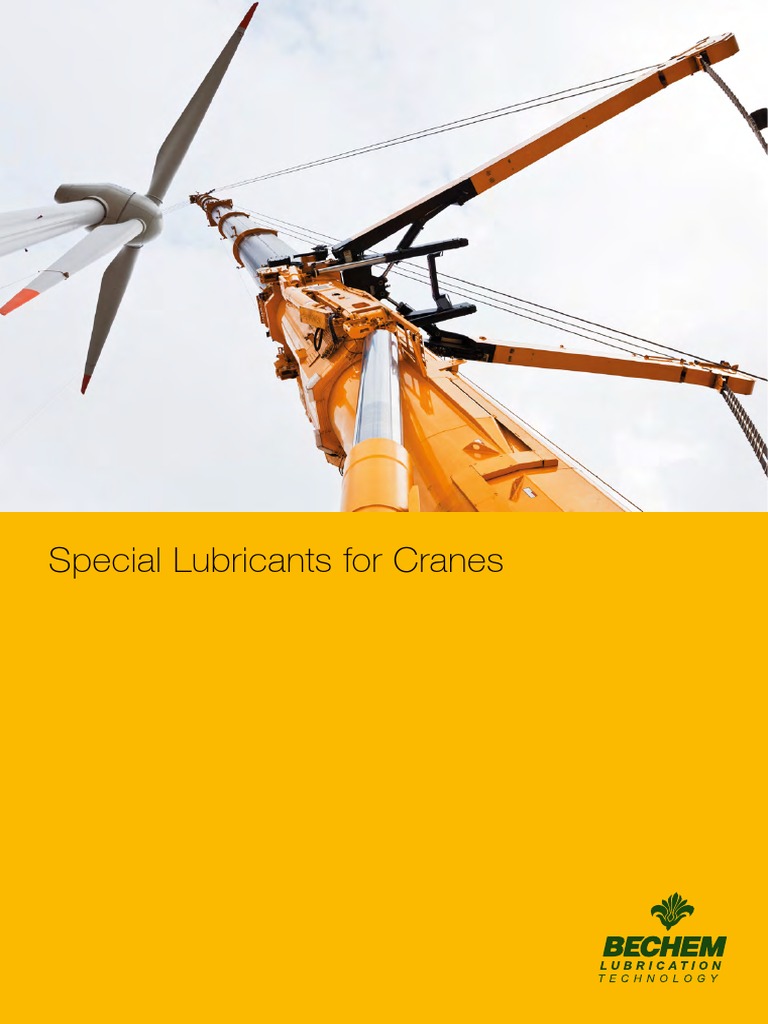 BECHEM Special Lubricants Crane PDF Lubricant Materials Science