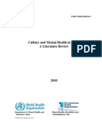 Culture and Mental Health in Haiti: A Literature Review: Who/ MSD/MER/10.1