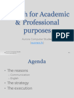 English For Academic & Professional Purposes: Aurora Computer Studies