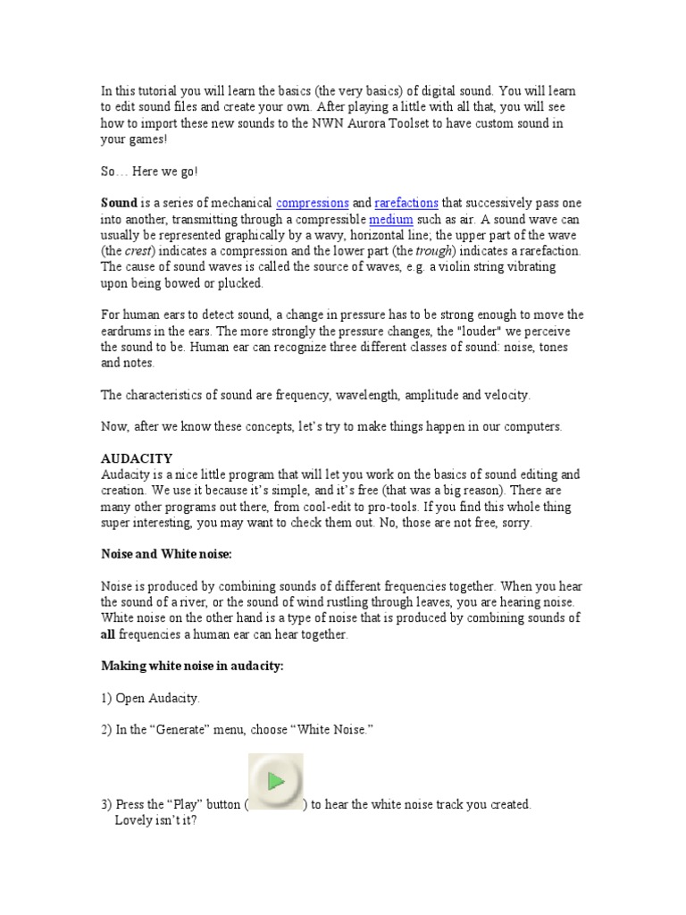 Sound Is A Series Of Mechanical Compressions Rarefactions Medium Pdf