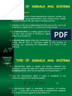 Type of Signals and Systems