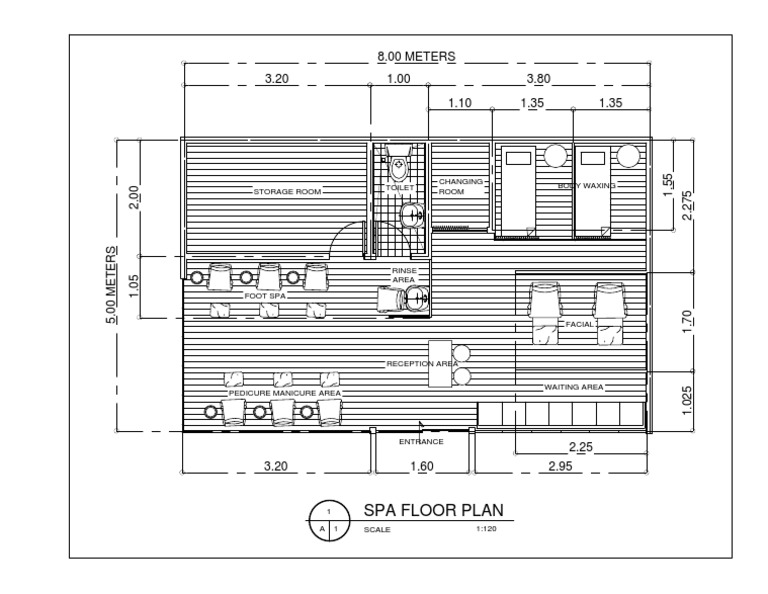 Spa Floor Plan with Dimensions | PDF