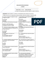 Evaluacion Ciencias2°