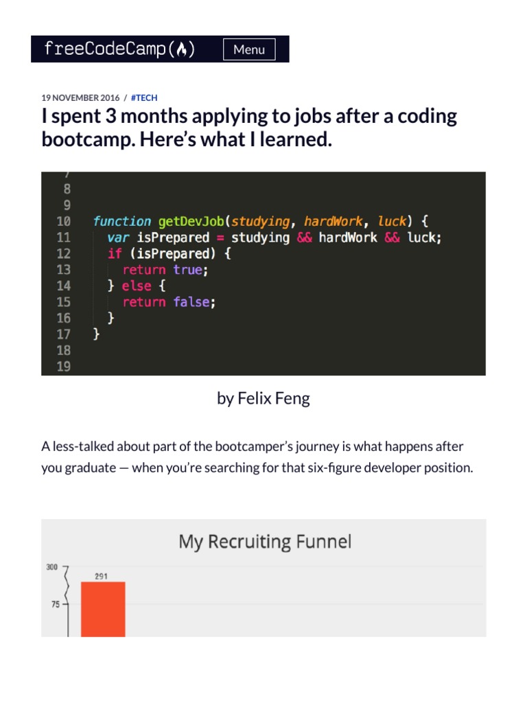 I Spent 3 Months Applying To Jobs After A Coding Bootcamp. Here's What ...