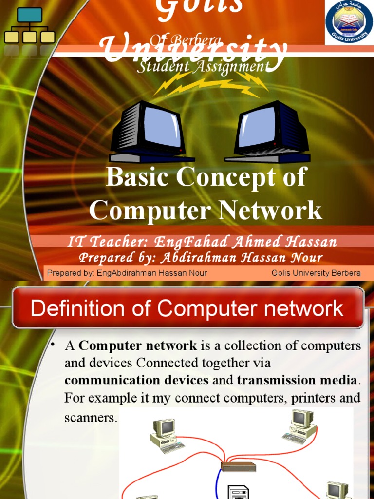 Of Berbera Student Assignment: Basic Concept of Computer Network | PDF ...