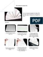 The Standing Fan Napkin Fold