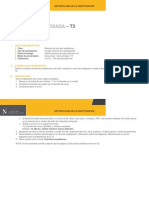 T3 Tarea: Metodología de La Investigación