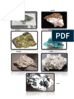 Laboratorio 7 minerales: groutita, calcofirita, gibbsita, boemita y halita