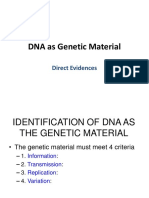 DNA As Genetic Material Modified