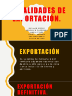 Modalidades de Exportación