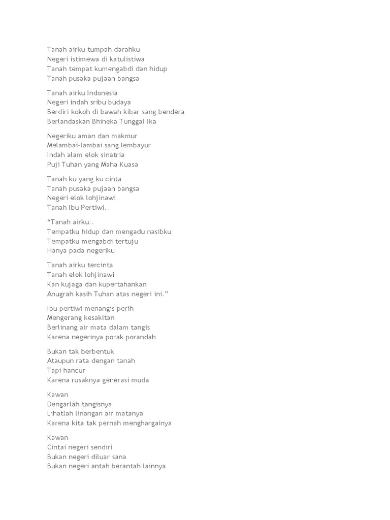 Puisi Ibu Pertiwi Menangis Koleksi Puisi