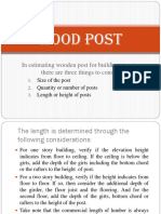 Wood Post: in Estimating Wooden Post For Building Structure, There Are Three Things To Consider