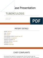 Index Case Presentation: Tuberculosis