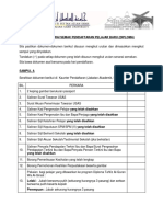 1-Senarai Semak Pendaftaran Pelajar Diploma Usas