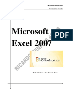 Microsoft Excel 2007 manual 