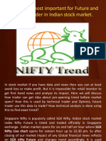 SGX Nifty Is Most Important For Future and Options Trader in Indian Stock Market.