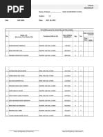 School-Based Immunization Masterlist of Learners Grade I-C