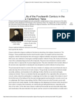 The Religious Life of The Fourteenth Century in The Prologue of The Canterbury Tales PDF