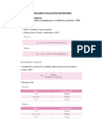 Formulario Evaluación Nutricional