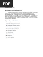 Caso, Samuela Bea D. Bsba-Fm-1B Essentials of Management: 9 Types of Organizational Structure