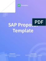 SAP Proposal Template