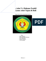 Hukum Adat Vs Hukum Positif Studi Kasus