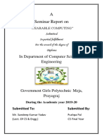 A Seminar Report On: in Department of Computer Science & Engineering