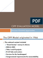 Cipp Evaluation Model