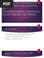 National Programme For Prevenation and Control of Cancer, Diabetes, Cardiovascular