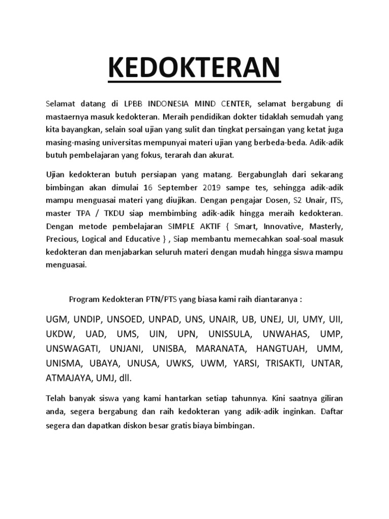 Soal Biologi Kedokteran Unisba Ilmusosial Id