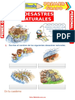 Desastre Natural Primer Grado de Primaria