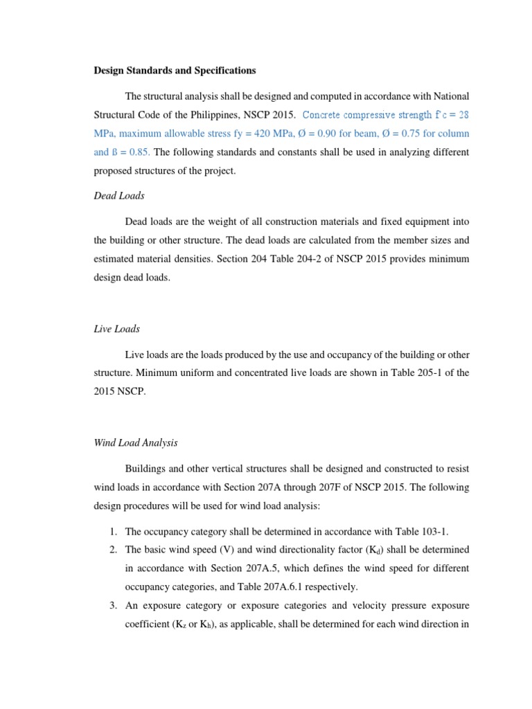 NSCP 2015 Structural Design Standards | PDF | Structural Load ...
