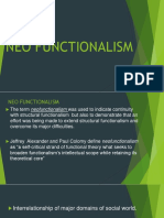 Neo Functionalism