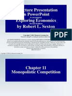 A Lecture Presentation in Powerpoint Exploring Economics by Robert L. Sexton