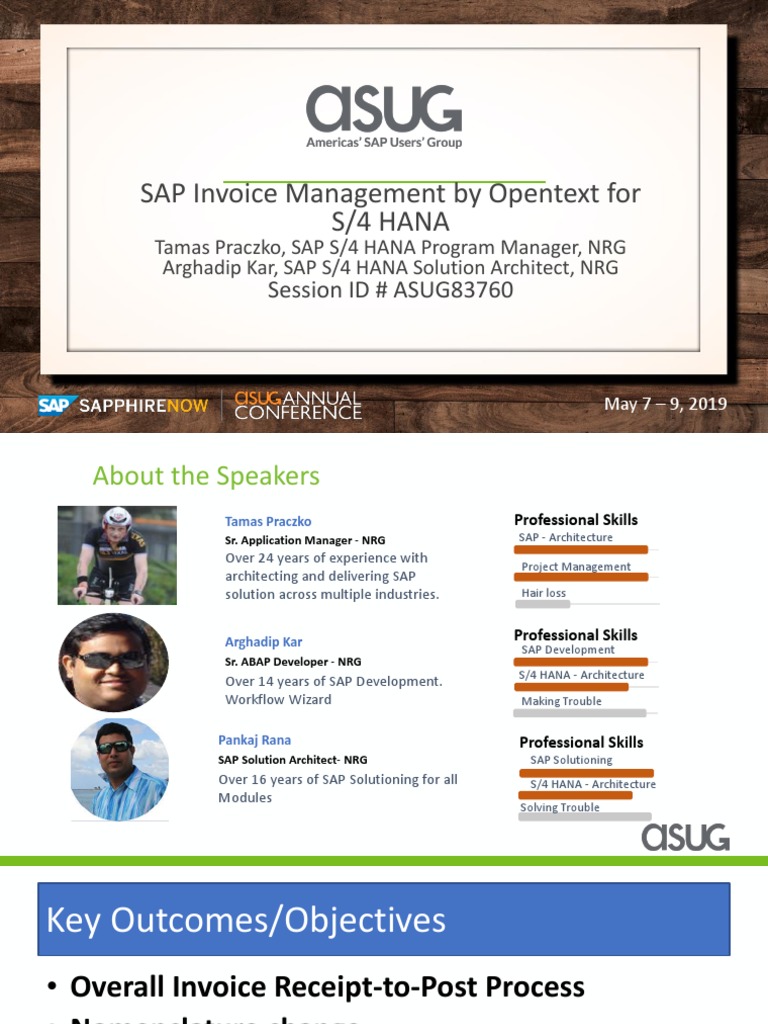 ASUG83760 - SAP Invoice Management by OpenText For SAP S4HANA | PDF ...