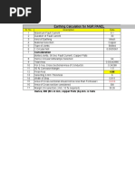 Earthing Calculation For NGR PANEL: Sr. No. Description Data