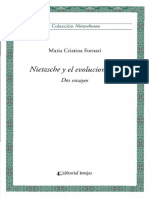 Nietzsche y El Evolucionismo Dos Ensayos - Maria Cristina Fornari