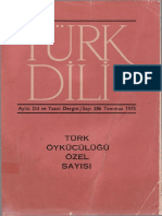 TDK Öykücülüğü Özel Sayısı - 1975