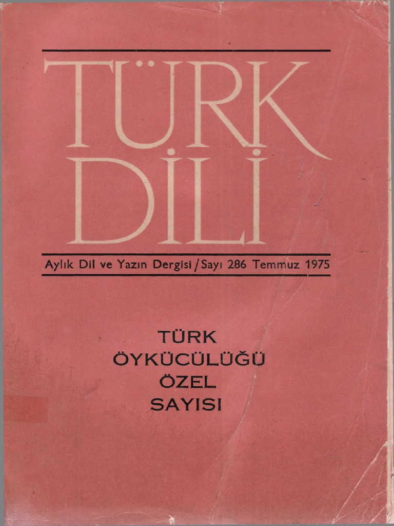 tdk oykuculugu ozel sayisi 1975 pdf