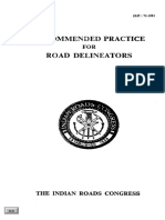 Practice Road Delineators: Recommended